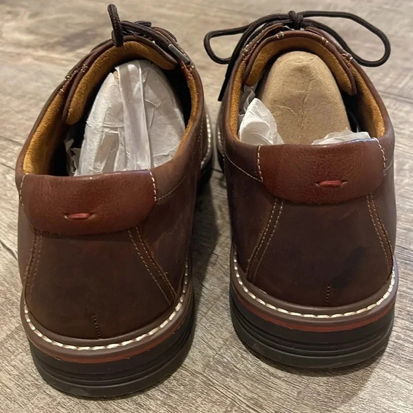 NWOB!! Men’s Florsheim - NORWALK - Plain Toe Oxford - Brown - Size 11.5M - Picture 8 of 9